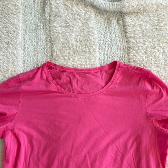 CRZ YOGA Pima Cotton Short Sleeve Casual T-shirt Top, Pink, XL, nwot - Picture 4 of 7